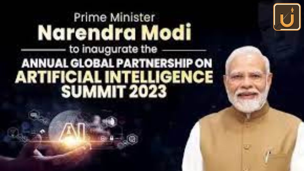 Usthadian Academy / PM Modi Launches AI Summit At Bharat Mandapam In New Delhi